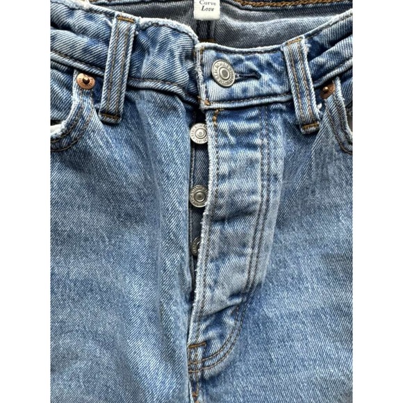 Abercrombie & Fitch The Dad High Rise Curve Love Denim Jeans Blue Womens Size 27 - Picture 7 of 16